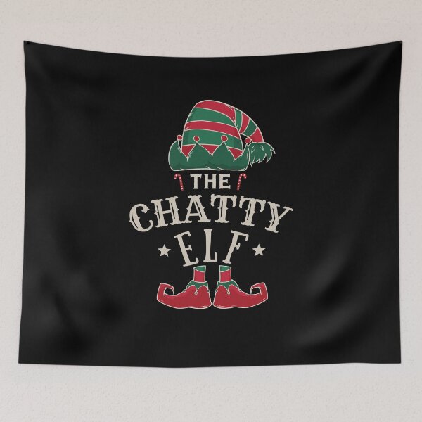 Item preview, The Chatty Elf! Show everyone who just how much of a chatterbox your are this Christmas! designed and sold by HROC.