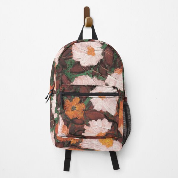 Item preview, Evening Bloom green rust orange cream designed and sold by Delinda Graphic Studio.