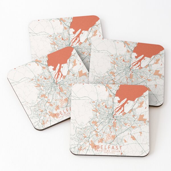 Item preview, Belfast City Map of Northern Ireland - Bohemian designed and sold by deMAP.