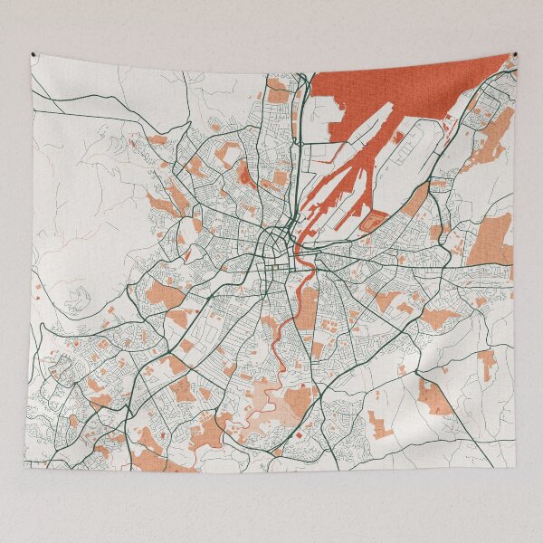 Item preview, Belfast City Map of Northern Ireland - Bohemian designed and sold by deMAP.