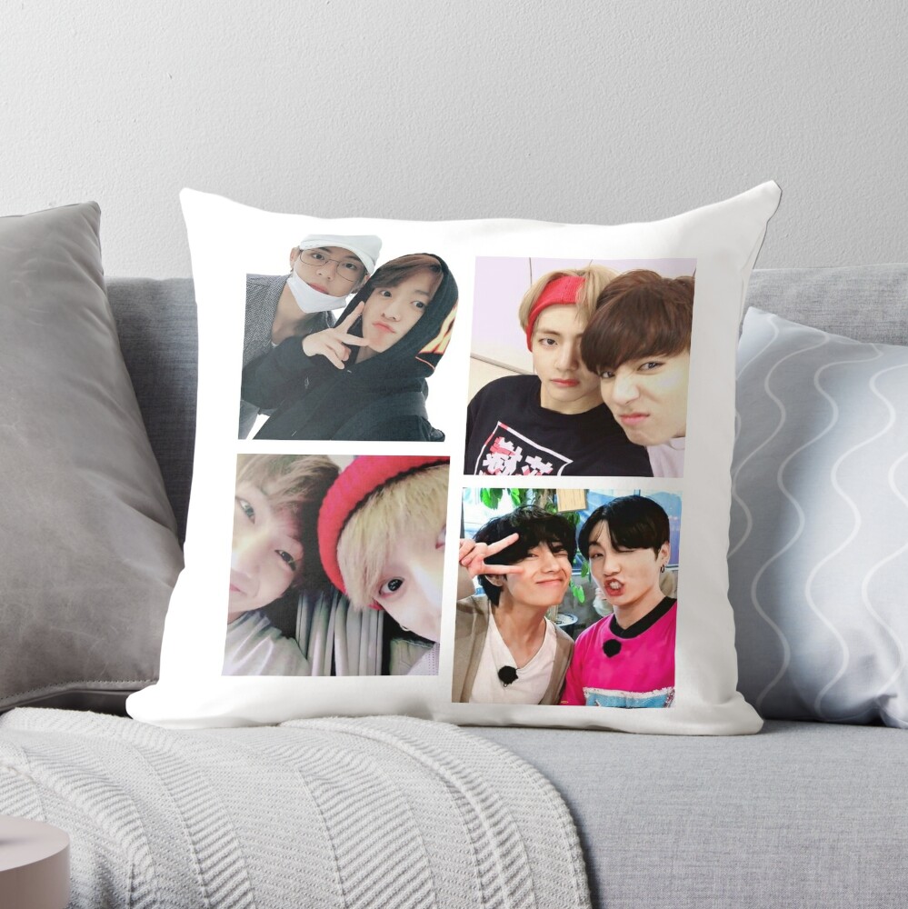 BTS KPOP 0T7 DESIGN Throw Pillow for Sale by Purplee7