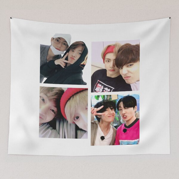 Item preview, taekook vkook kookv selfie selca designed and sold by Purplee7.
