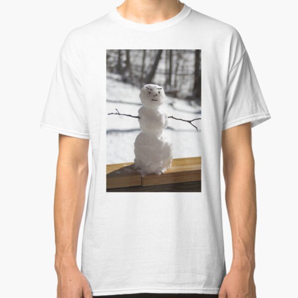 angry snowman t shirt