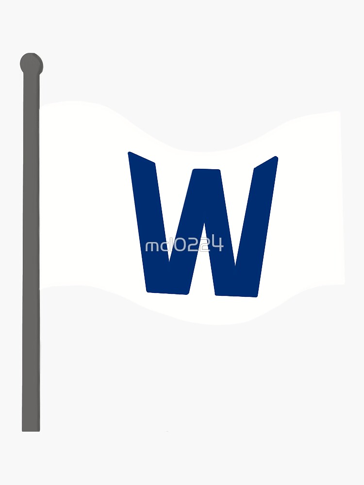 Chicago Cubs Fly The W Cubs Win Flag Poster