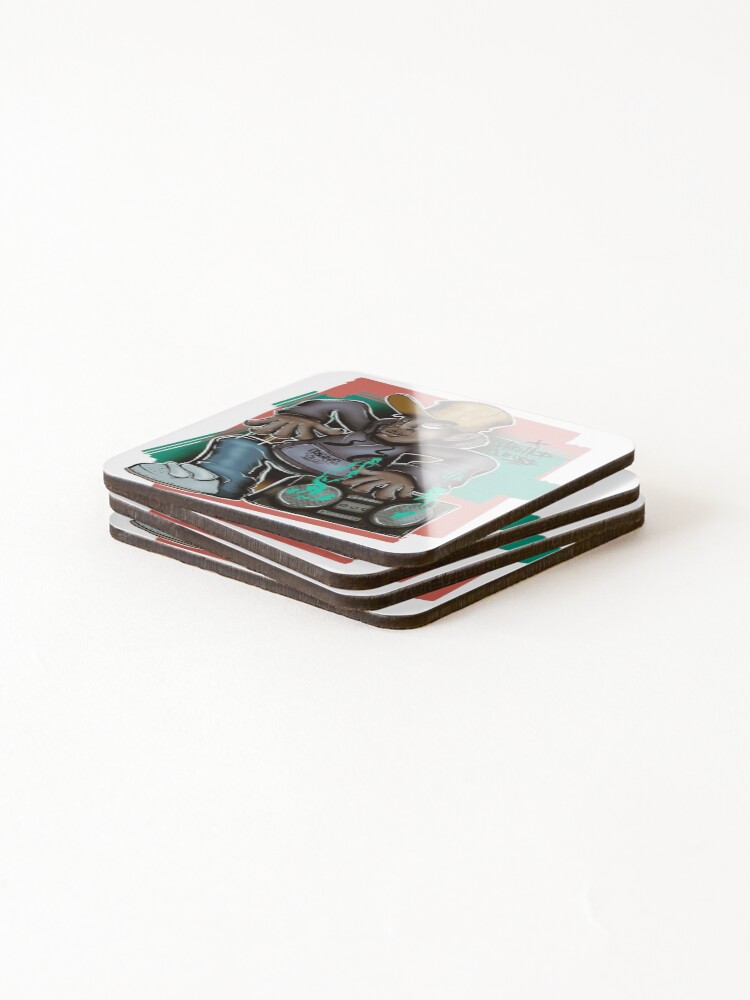 Thumbnail 4 of 5, Coasters (Set of 4), character designed and sold by Rizzibusy.
