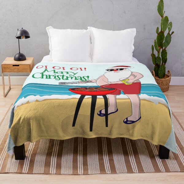 Item preview, Oi Oi Oi Merry Australian Christmas! Santa Making BBQ At The Beach designed and sold by johnmgr21.