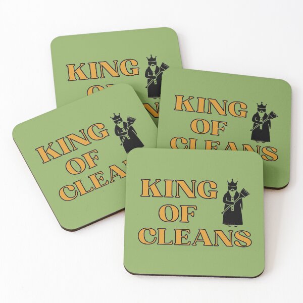 Item preview, King of Cleans Funny Cleaning Housekeeper Gift for Janitor designed and sold by SavvyCleaner.