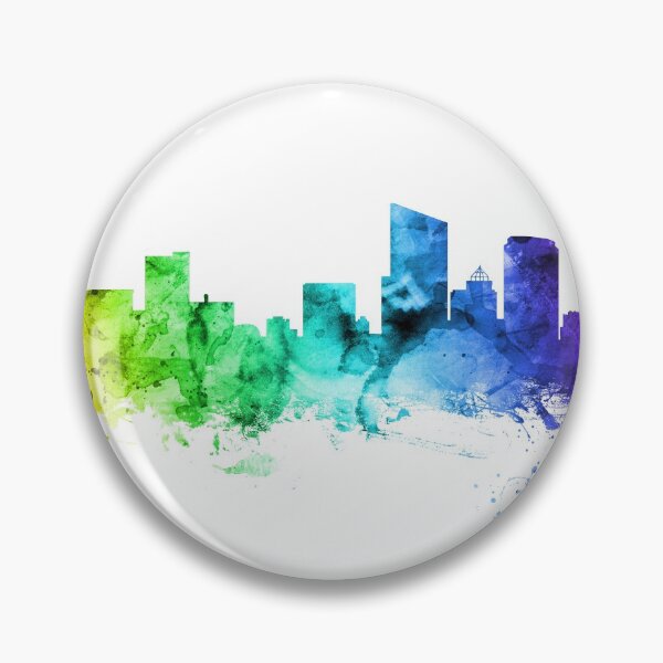 Item preview, Grand Rapids Michigan Skyline designed and sold by ArtPrints.