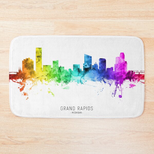 Item preview, Grand Rapids Michigan Skyline designed and sold by ArtPrints.