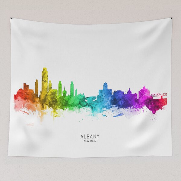 Item preview, Albany New York Skyline designed and sold by ArtPrints.