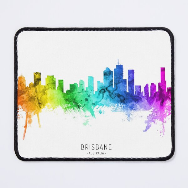 Item preview, Brisbane Australia Skyline designed and sold by ArtPrints.