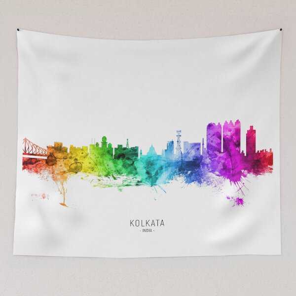 Item preview, Kolkata (Calcutta) India Skyline designed and sold by ArtPrints.