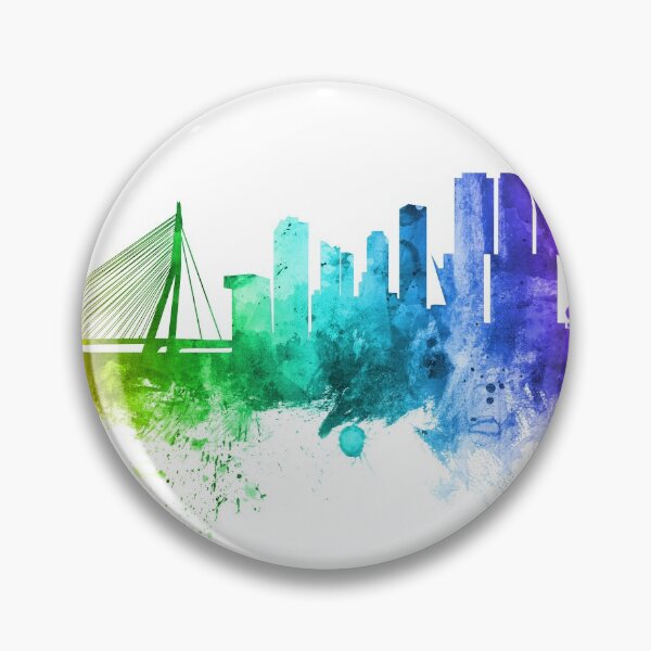Item preview, Rotterdam The Netherlands Skyline designed and sold by ArtPrints.