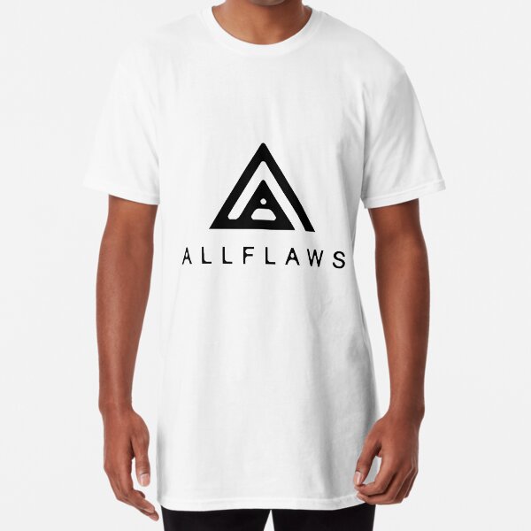 ALLFLAWS logo white Long T-Shirt