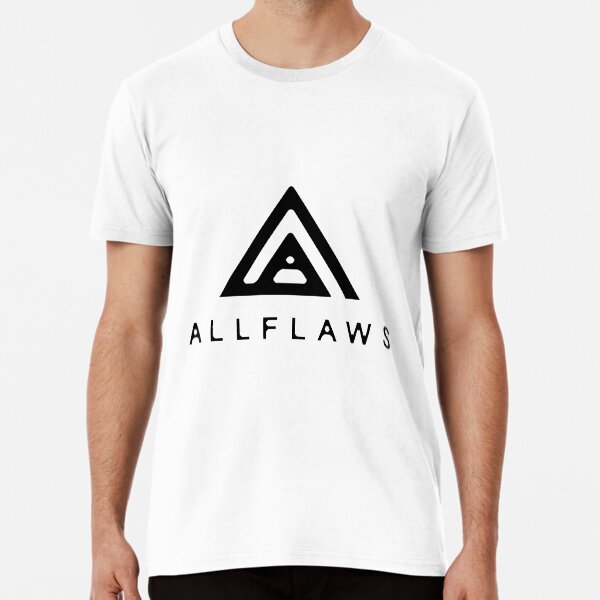 ALLFLAWS logo white Premium T-Shirt