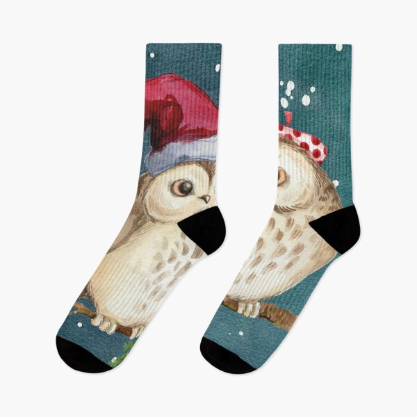 Item preview, Christmas Owls in Winter designed and sold by cabgodfrey.