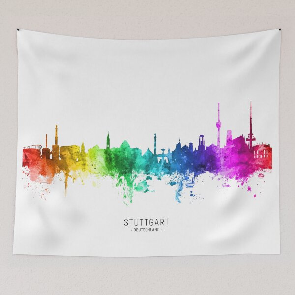 Artikelvorschau, Stuttgart Germany Skyline entworfen und verkauft von ArtPrints.