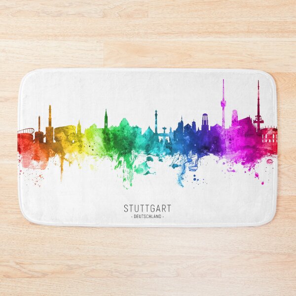 Item preview, Stuttgart Germany Skyline designed and sold by ArtPrints.