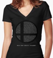 More Than Sakurai Intended Women's Fitted V-Neck T-Shirt
