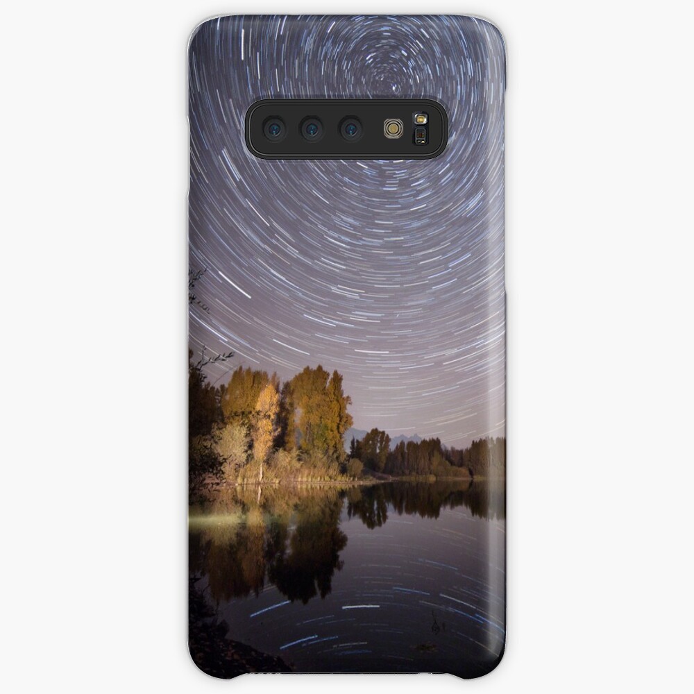 Startrails over Jackson Hole's Newest Park Case & Skin for Samsung Galaxy
