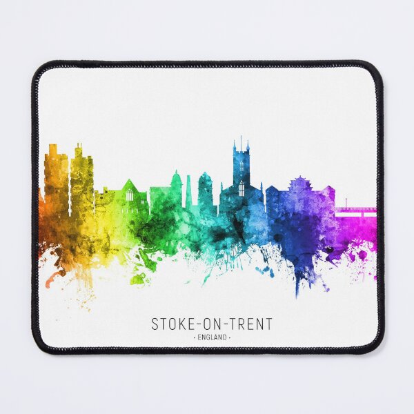 Item preview, Stoke-on-Trent England Skyline designed and sold by ArtPrints.