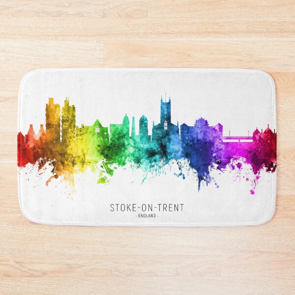 Item preview, Stoke-on-Trent England Skyline designed and sold by ArtPrints.