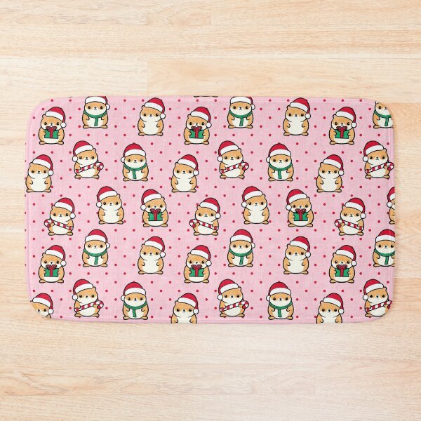 Item preview, Holiday Hamsters - Christmas - pink designed and sold by littlearrow.