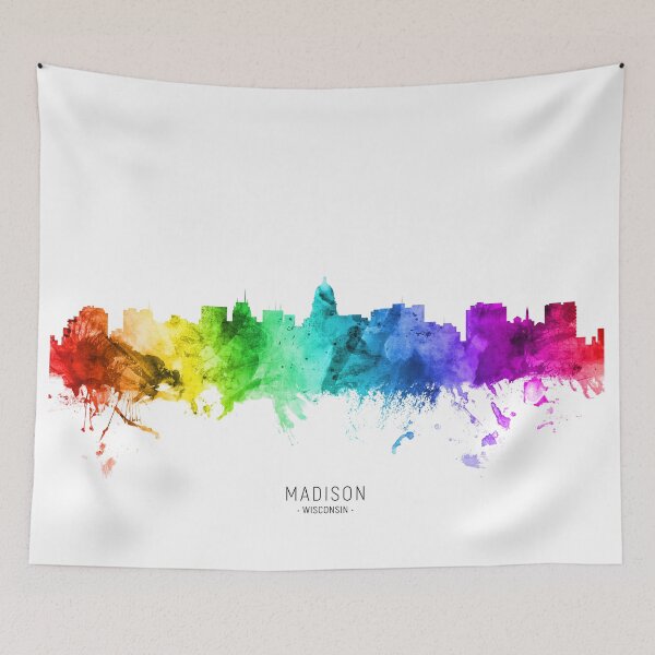 Artikelvorschau, Madison Wisconsin Skyline entworfen und verkauft von ArtPrints.