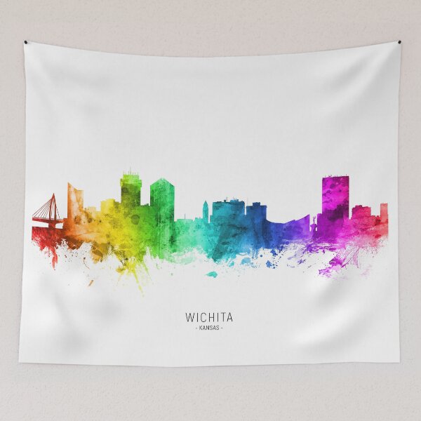Item preview, Wichita Kansas Skyline designed and sold by ArtPrints.