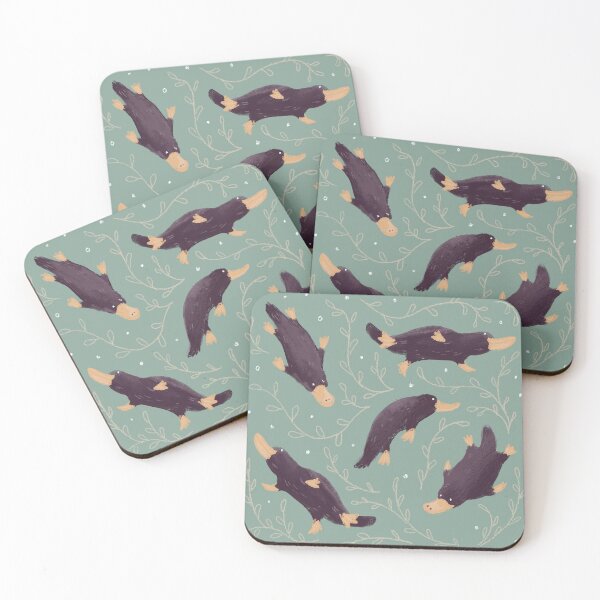 Item preview, Green Platypus Pattern designed and sold by Brigidmalloy.
