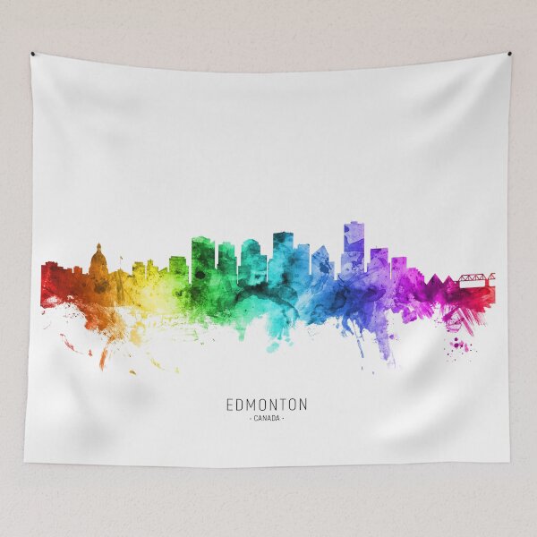 Item preview, Edmonton Canada Skyline designed and sold by ArtPrints.