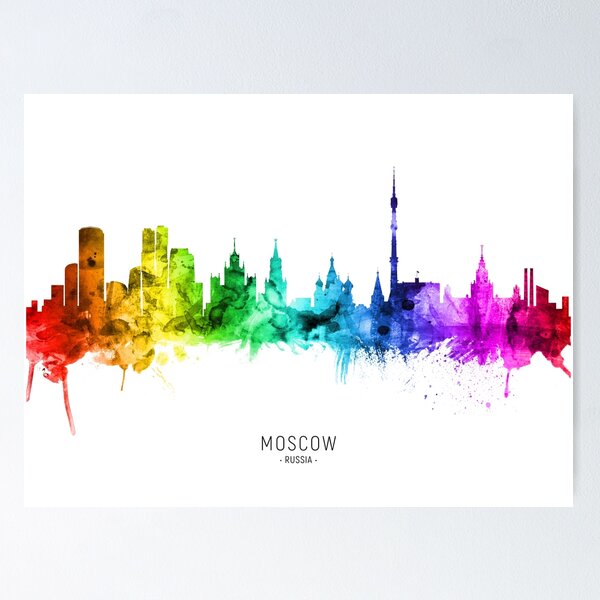 Item preview, Moscow Russia Skyline designed and sold by ArtPrints.