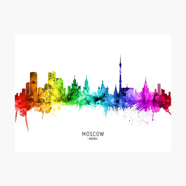 Item preview, Moscow Russia Skyline designed and sold by ArtPrints.