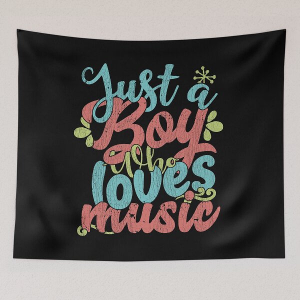 Item preview, Just A Boy Who Loves Music Gift product designed and sold by theodoros20.