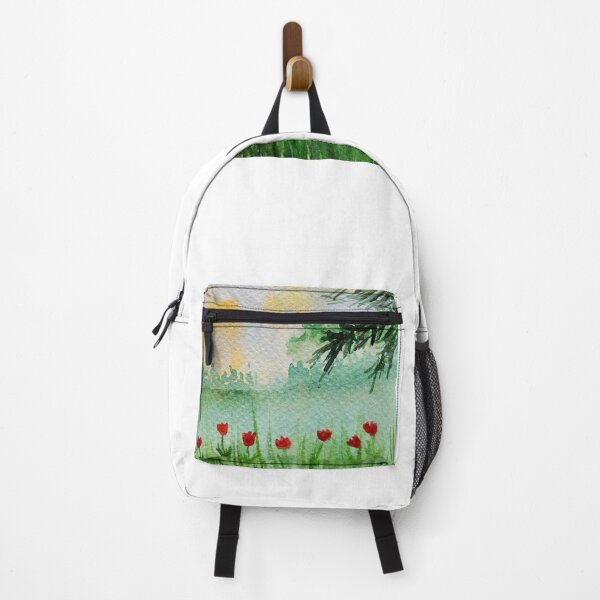 Item preview, Summer vibes flower field watercolors illustration pattern designed and sold by Ala Lopatniov.