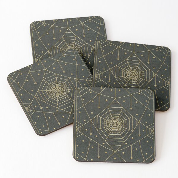 Item preview, Geometric Lines Gold Thread Cobweb [Distressed Style] designed and sold by elevens.