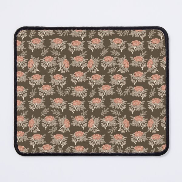 Item preview, Beige coral flowers on a bronze background seamless pattern designed and sold by AneissPiaf.