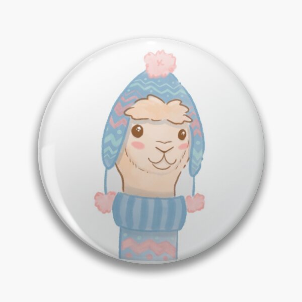 Item preview, Alpaca in winter hat designed and sold by 3Alpacas.