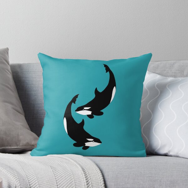 Artikelvorschau, Orca-Paar blau entworfen und verkauft von LorenDowding.