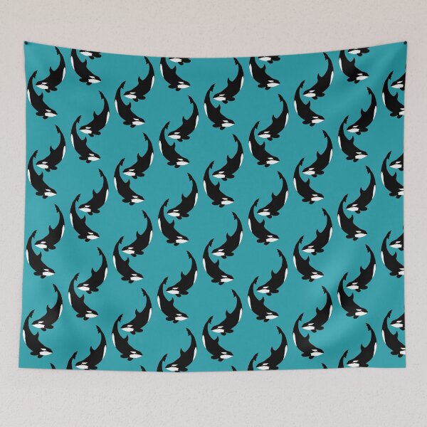 Item preview, Orca pair blue designed and sold by LorenDowding.