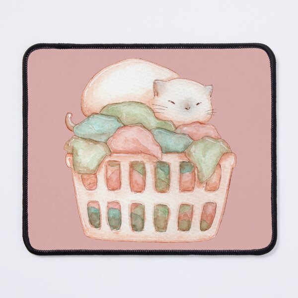 Item preview, Cat on laundry box - Cats & Laundry designed and sold by Denise, Denisn't.