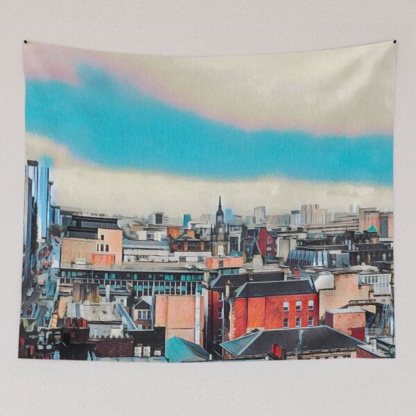 Artikelvorschau, Glasgow-Skyline entworfen und verkauft von Sofia-Draws.