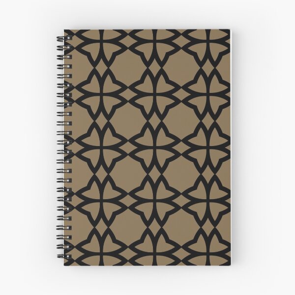 Item preview, Black and Brown Symmetrical Flower Pattern Pairs Dulux 2022 Popular Colour Rich Earth - Color Trends designed and sold by ColorOfTheYears.
