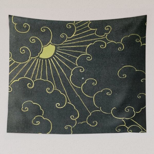 Item preview, Golden Rays, Tibetan Clouds, Black and Gold [Distressed Style] designed and sold by elevens.