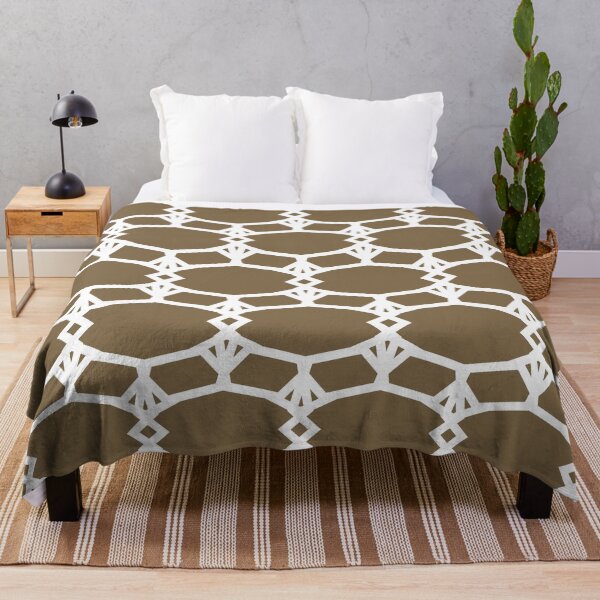 Item preview, Brown and White Ornamental Shape Pattern 5 Pairs Dulux 2022 Popular Colour Rich Earth - Color Trends designed and sold by ColorOfTheYears.