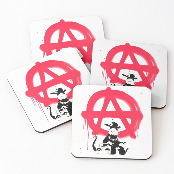 Item preview, Hip Hop Rat Anarchy Stencil Art - Banksy designed and sold by WE-ARE-BANKSY.