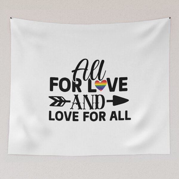 Item preview, All For Love And Love For All - love quotes, love is love designed and sold by Delandor.
