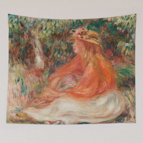Artikelvorschau, Impressionismus-Malerei sitzende Frau (Femme assise) (1910) von Pierre-Auguste Renoir entworfen und verkauft von Designedbysm.