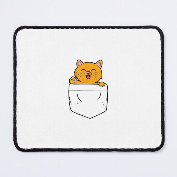 Item preview, Chest pocket cute cat in Kawaii cartoon anime style look designed and sold by bunenebun.