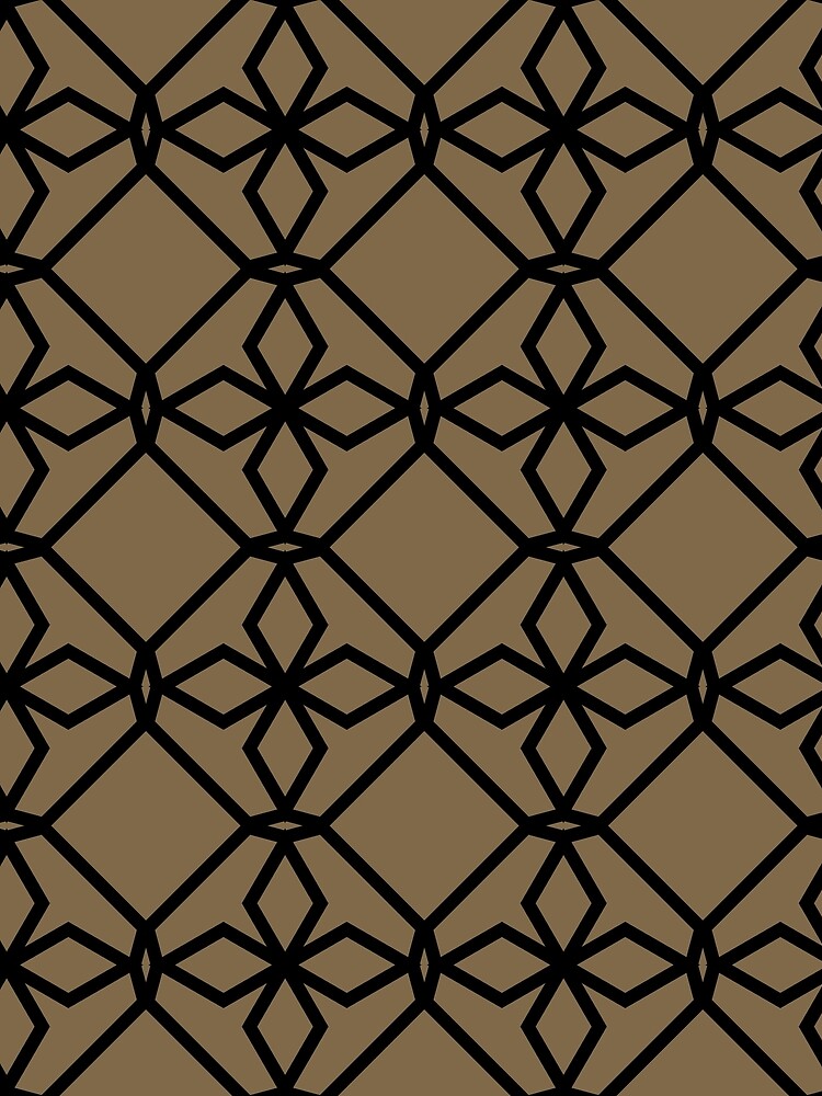 Thumbnail 3 von 3, Tuch, Black and Brown Tessellation Line Pattern 34 Pairs Dulux 2022 Popular Colour Rich Earth - Color Trends designt und verkauft von ColorOfTheYears.